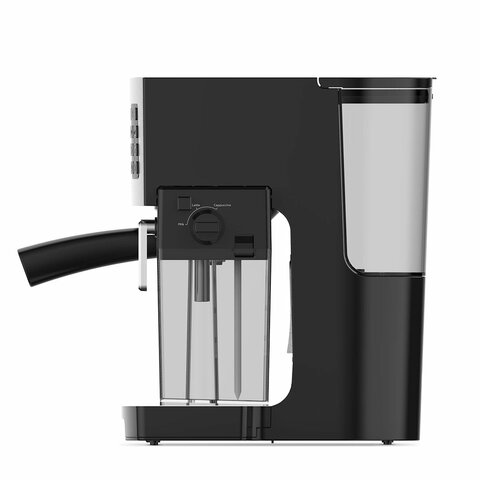 Кофеварка рожковая BQ (БИ-КЬЮ) CM9002, 1450 Вт, объем 1,4 л, 19 бар, автоматический капучинатор, стальная, 86195028 - фото 3
