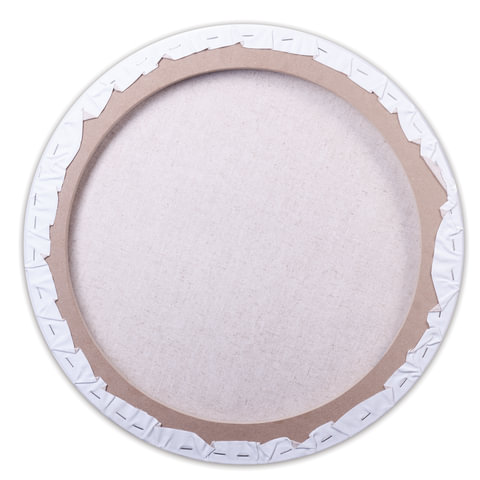 Холст на подрамнике BRAUBERG ART CLASSIC, 40см, грунт, круг, 45%хлоп., 55%лен, среднее зерно, 190648 - фото 3
