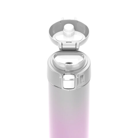 Термокружка 420 мл JOYLUX (ДЖОЙЛЮКС) ULTRA GRADIENT, нержавеющая сталь SUS304, белый/розовый, 700276 - фото 3