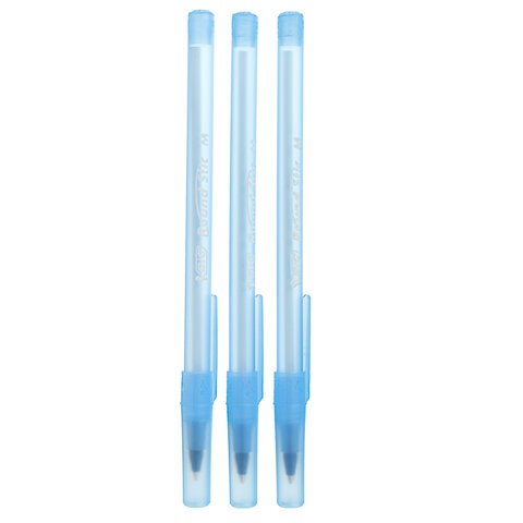 Ручки шариковые BIC "Round Stic", НАБОР 3 шт., СИНИЕ, узел 1 мм, линия письма 0,32 мм, пакет, 9021522 - фото 2