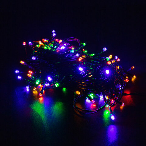 Электрогирлянда-нить комнатная "Стандарт" 20 м, 200 LED, мультицветная, 220 V, контроллер, ЗОЛОТАЯ СКАЗКА, 591358 - фото 3