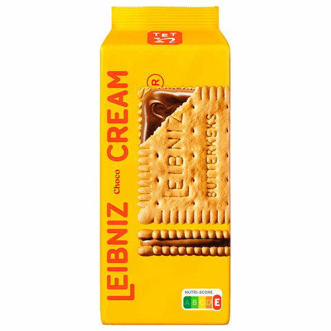 Печенье-сэндвич сливочное LEIBNIZ "Cream Choco" с шоколадной начинкой 190 г, ПОЛЬША - фото 1