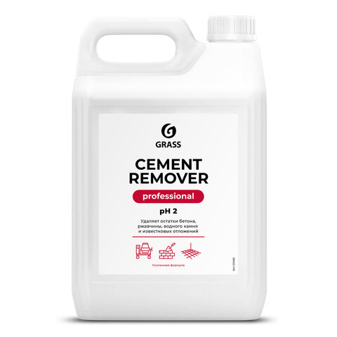 Средство для уборки после строительства 5,8 кг GRASS CEMENT REMOVER PROFESSIONAL, кислотное, 125442 - фото 1