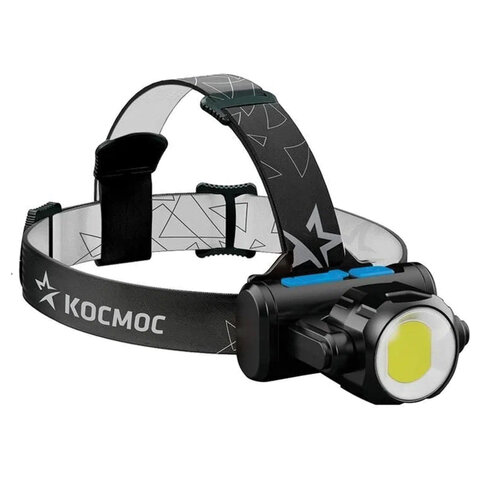 Фонарь налобный аккумуляторный КОСМОС, 5 Вт, COB, Li-ion, 3 режима, заряд от USB, KOCH5WLi-On - фото 2