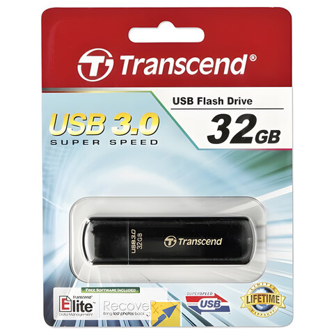 Флеш-память Transcend JetFlash 700, 32Gb, USB 3.1 G1, чер, TS32GJF700 - фото 2