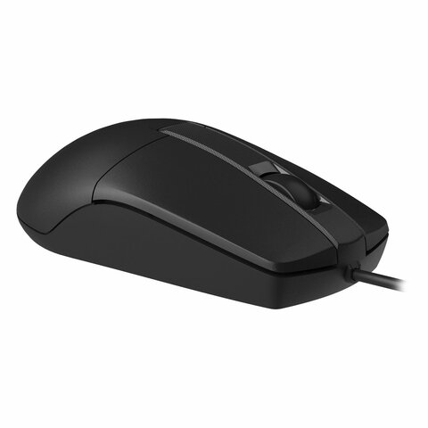 Мышь проводная A4TECH OP-330, USB, 2 кнопки + 1 колесо-кнопка, оптическая, черная, 1530236 - фото 5
