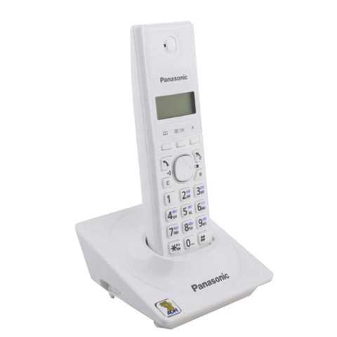 Радиотелефон PANASONIC KX-TG1711RUW, память на 50 номеров, АОН, повтор, часы /будильник (радиус 10-100 м), цвет белый - фото 2