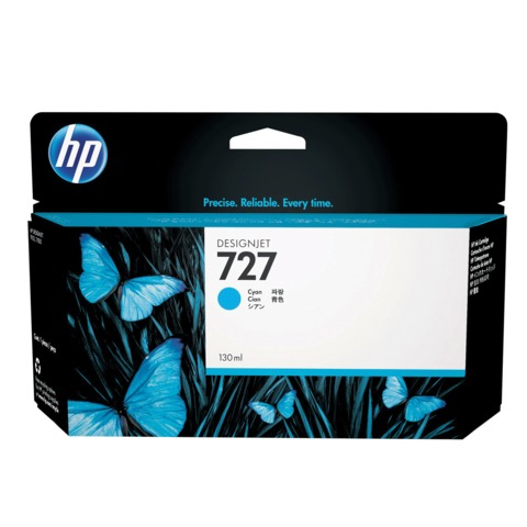 Картридж струйный для плоттера HP (B3P19A) Designjet T920/1500, №727, голубой, 130 мл, оригинальный - фото 1