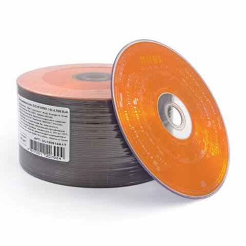 Диск DVD+R (плюс) MIREX, 4,7 Гб, 16x, Bulk (термоусадка без шпиля), КОМПЛЕКТ 50 шт., UL130013A1T - фото 4