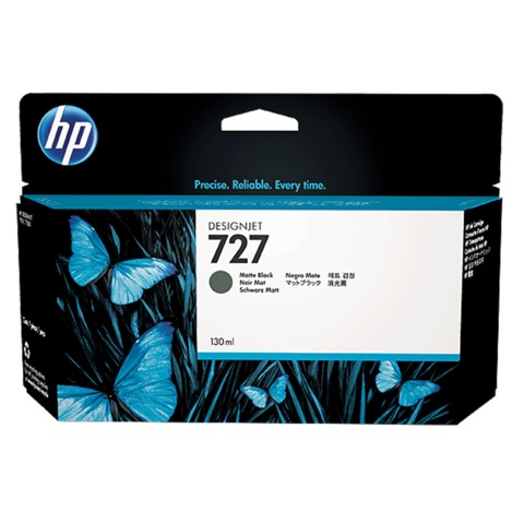 Картридж струйный для плоттера HP (B3P22A) Designjet T920/1500, №727, черный матовый, 130 мл, оригинальный - фото 1