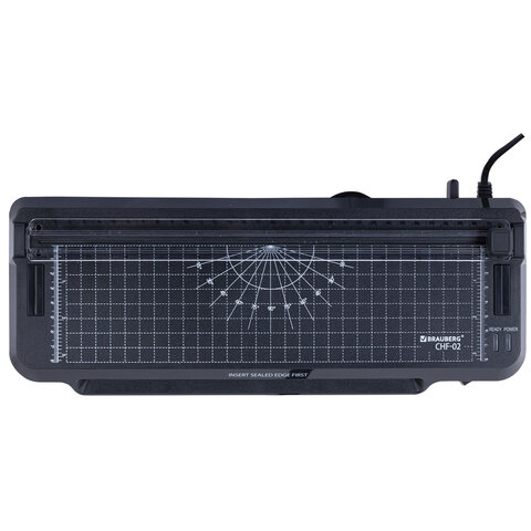 Ламинатор 3 в 1 BRAUBERG CHF-02, А4, 60-150 мкм, 30 см/мин, со встроенным резаком и обрезчиком углов, В ПОДАРОК набор пленок 40 шт., 532862 - фото 2