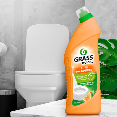 Средство для уборки сантехники и туалета дезинфицирующее 750 мл GRASS DOS-GEL "Сила цитрусов", 125678 - фото 8