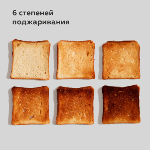 Тостер BQ (БИ-КЬЮ) T4001, 1400 Вт, 4 тоста, 6 режимов, пластик, черный, 86197957 - фото 6