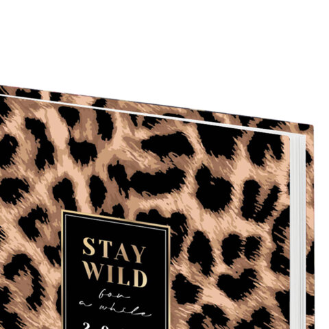 Ежедневник датированный 2026 145х215 мм, А5, STAFF, ламинированная обложка, "Leopard", 117328 - фото 4