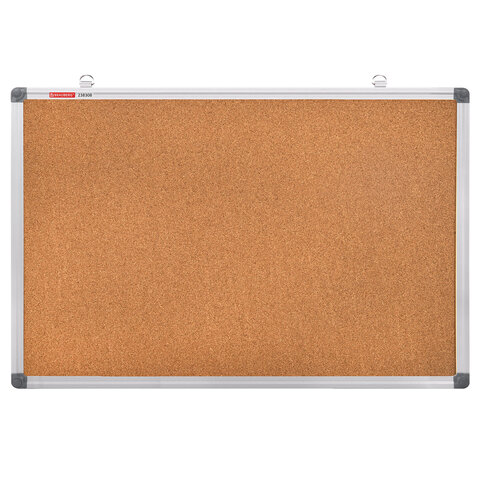 Доска пробковая для объявлений 60х90 см, алюминиевая рамка, BRAUBERG Extra, 238308 - фото 1