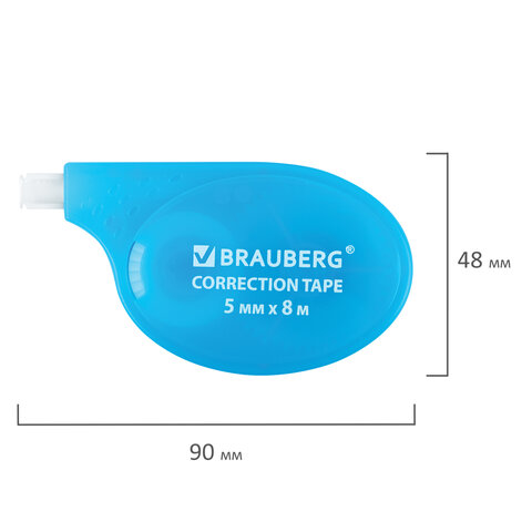 Корректирующая лента BRAUBERG ULTRA NEON, 5 мм х 8 м, ВЫГОДНАЯ УПАКОВКА 3 штуки в блистере, 272665 - фото 6