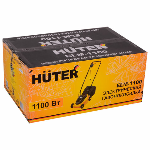 Газонокосилка сетевая HUTER ELM-1100, 1100 Вт, 3100 об./мин, ширина скашивания 32 см, 70/4/2 - фото 8