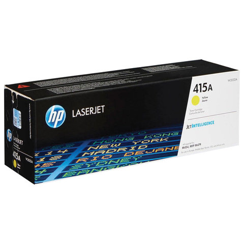 Картридж лазерный HP (W2032A) Color LaserJet M454dn/M479dw и др, №415A, желтый, оригинальный, ресурс 2100 страниц - фото 1