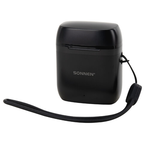 Наушники беспроводные TWS вкладыши с микрофоном, SONNEN EP-BH10B, Bluetooth 5.3, черные, 514122 - фото 3