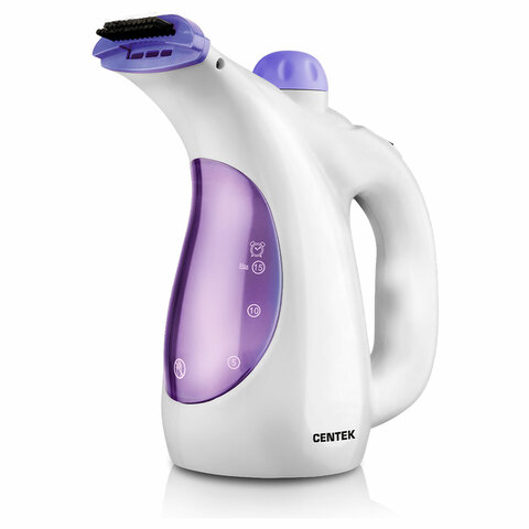 Отпариватель ручной CENTEK CT-2380, 800 Вт, пар 15 г/мин, резервуар 0,33 л, 1 режим, белый - фото 1