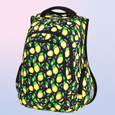 Рюкзак BRAUBERG SPECIAL, "Lemons", 44х30х13 см, 270671 - фото 15