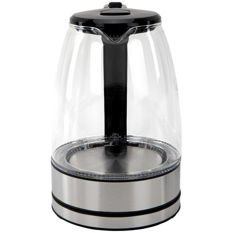 Чайник электрический SONNEN KT-1807, 1,8 л, 2200 Вт, термостойкое стекло, внутренняя подсветка синяя, нержавеющая сталь, 455140 - фото 10