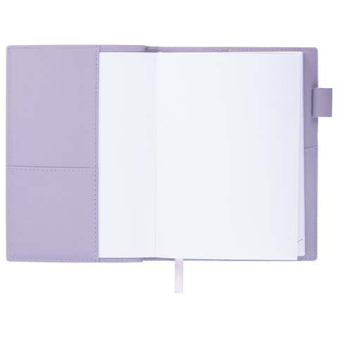 Ежедневник недатированный В6 130х185 мм BRAUBERG "Glam", под кожу, 160 л., сиреневый, 116221 - фото 6