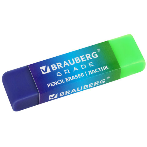 Ластики BRAUBERG GRADE НАБОР 4 штуки, размер ластика 60х15х10 мм, упаковка блистер, 271344 - фото 3