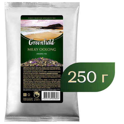 Чай листовой GREENFIELD "Milky Oolong" улун молочный крупнолистовой 250 г, 0980-15 - фото 1
