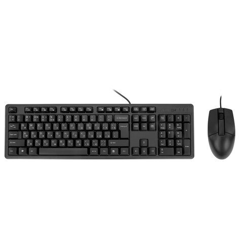 Набор проводной A4TECH KK-3330, USB, клавиатура 104 клавиши, мышь 2 кнопки + 1 кнопка-колесо, черная, 1530249 - фото 1