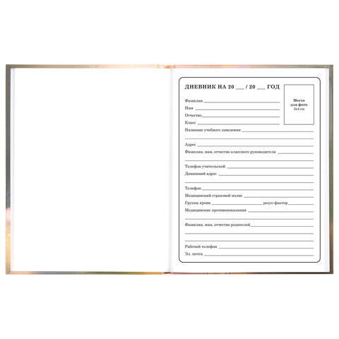 Дневник 1-4 класс 48 л., твердый, ЮНЛАНДИЯ, глянцевая ламинация, с подсказом, "Хомячок", 107579 - фото 5