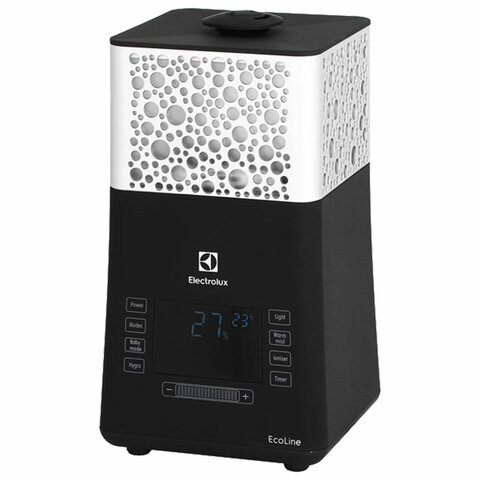 Увлажнитель воздуха ELECTROLUX EHU-3710D, объем бака 5 л, 110 Вт, гигростат, черный, НС-1073571 - фото 1