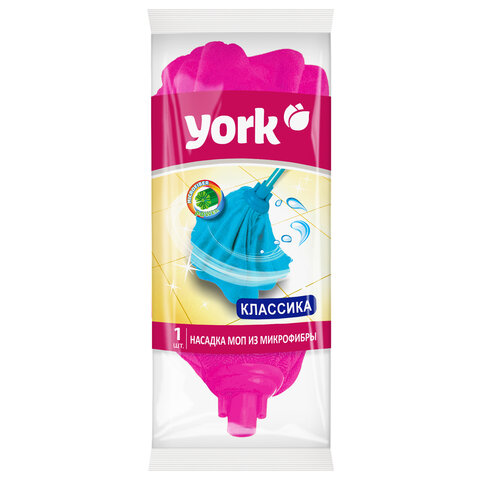Насадка МОП "ЮБОЧКА" для швабры, еврорезьба, микрофибра, 24 см, 93 г, YORK, 77060 - фото 9