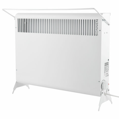 Обогреватель-конвектор SONNEN MINI-1500.2, 1500 Вт, вешалка, Х-образный нагревательный элемент, белый, сделано в России, 457631 - фото 2