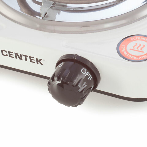 Настольная электрическая плита CENTEK CT-1508, 1000 Вт, 1 конфорка, 5 режимов нагрева, белая - фото 2