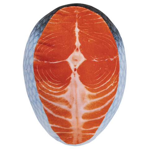 Игрушка мягкая "СТЕЙК ЛОСОСЯ", ткань вельбоа, 32х22 см, WOOZOO (ВУЗУ), 666981 - фото 2