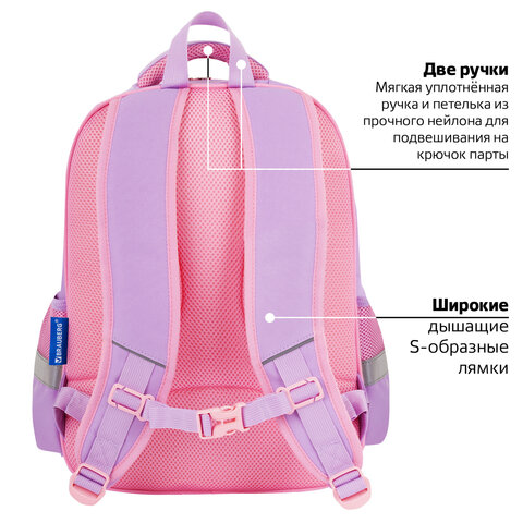 Рюкзак BRAUBERG FAVOUR, 2 отделения, 3 кармана, "Hide and seek", 40х29х15 см, 273122 - фото 19
