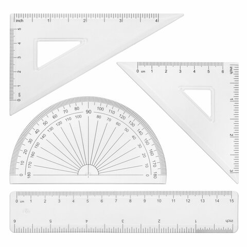 Готовальня BRAUBERG SCHOOL KIT, 8 предметов, циркуль 115 мм, чертежные принадлежности, металлический пенал со справочными материалами,210712 - фото 2