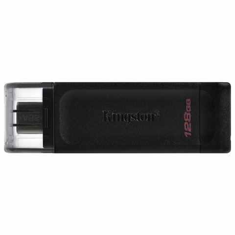 Флеш-диск 128 GB KINGSTON DataTraveler 70, разъем Type-C 3.2, черный, DT70/128GB - фото 2