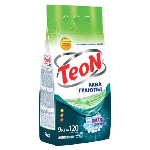Стиральный порошок для всех типов стирки 9 кг TEON Color&White, бесфосфатный, 650 - фото 2