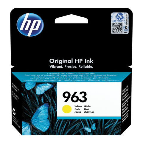 Картридж струйный HP (3JA25AE) для HP OfficeJet Pro 9010/9013/9020/9023, №963 желтый, ресурс 700 страниц - фото 1