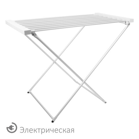Сушилка для белья электрическая, напольная, раскладная, алюминиевая, нагрев 60 °С, LAIMA HOME, 700977 - фото 1