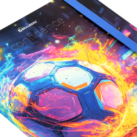 Дневник 1-11 класс 48 л., твердый, BRAUBERG, матовая ламинация, резинка, закладка-ляссе, с подсказом, "Футбол", 107235 - фото 4