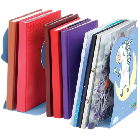 Подставка-держатель для книг и учебников фигурная BRAUBERG KIDS "Unicorn" раздвижная, металл, 238069 - фото 5