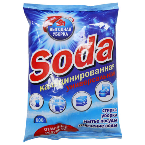 Сода кальцинированная 600 г, ВЫГОДНАЯ УБОРКА, РЕНЕССАНС КОСМЕТИК, МИНПРОМТОРГ, 2959 - фото 2