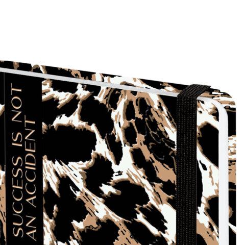 Еженедельник датированный 2026 с резинкой 171х93 мм, BRAUBERG, твердый, УФ-ЛАК, 64 л., "Леопард", 117356 - фото 4