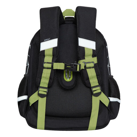 Ранец GRIZZLY анатомическая спинка, c бейджем, для мальчиков, "BEAR", 36х28х20 см, RAz-287-9/1 - фото 3