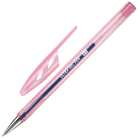 Ручки гелевые "BRAUBERG ULTRA GEL PASTEL", НАБОР 4 ШТУКИ, СИНИЕ, стандартный наконечник 0,5 мм, линия письма 0,35 мм, 144282 - фото 4