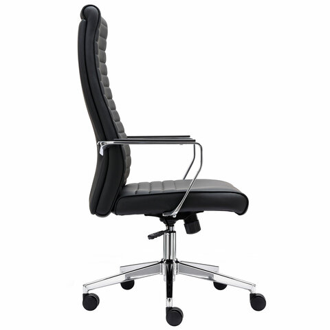Кресло BRABIX PREMIUM ''Solo EX-730'', алюминий, хром, экокожа, черное, 532936 - фото 2