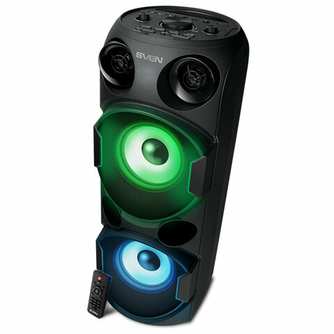 Колонка портативная SVEN PS-750, 80 Вт, TWS, Bluetooth, FM, USB, microSD, LED-дисп, черная, SV-019617 - фото 11